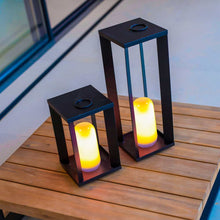 Load image into Gallery viewer, Transform your outdoors with the Siroco lantern by Newgarden. Magnetic bulb, remote control, 20hr battery life.
