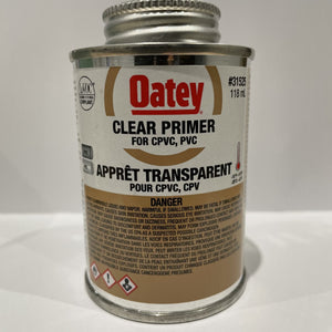 Apprêt transparent Oatey pour PVC