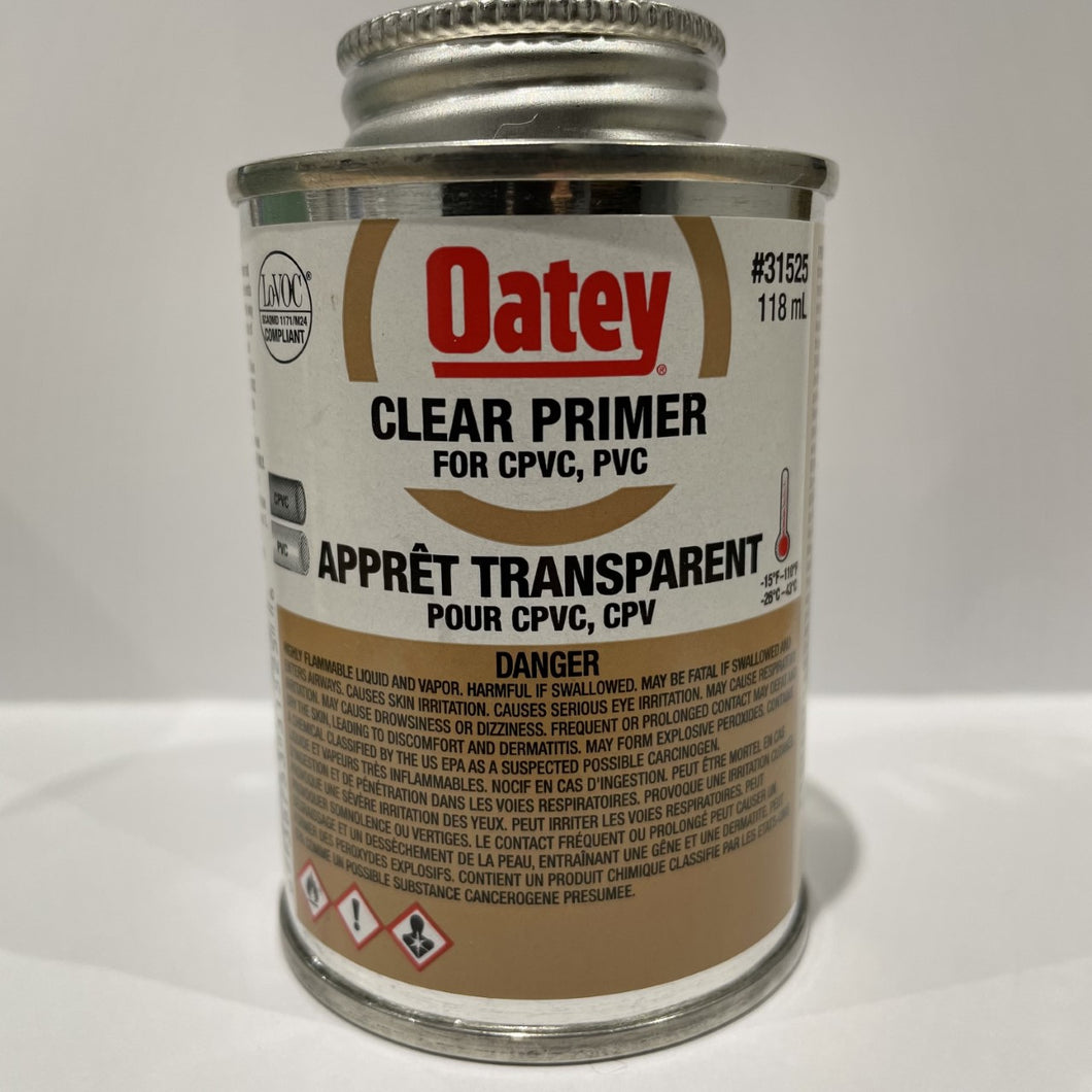 Oatey Clear Primer for PVC