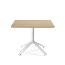 Load image into Gallery viewer, EEX - Side table w/ wooden top white / natural / square  -  End Tables  by  TOOU
