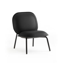 Load image into Gallery viewer, TOOU Tasca - Lounge chair &amp; Ottoman, Eco Leather fabric lounge chair / black  -  Chairs  by  TOOU
