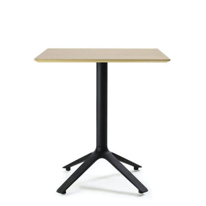 TOOU Eex - Square or Round Dining Table, Wooden top black / natural / square  -  Table  by  TOOU