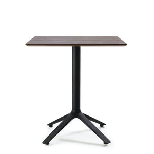 TOOU Eex - Square or Round Dining Table, Wooden top black / walnut / square  -  Table  by  TOOU
